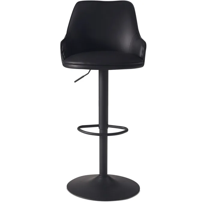 Barhocker FineBuy Küchenhocker Kunstleder Schwarz Hocker Bistrohocker Barstuhl