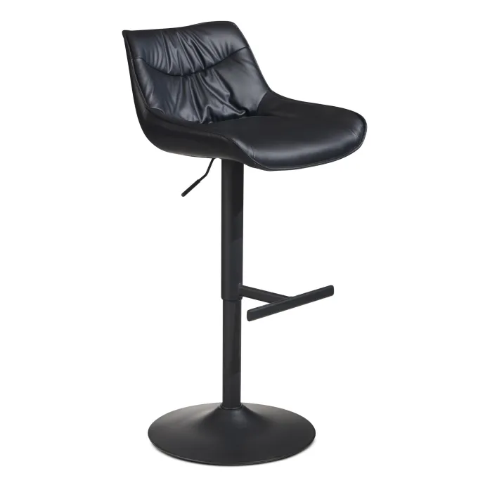 Barhocker FineBuy Küchenhocker Kunstleder Schwarz Hocker Bistrohocker Barstuhl
