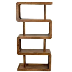 Bücherregal Massivholz Stauraumregal 160cm Wohnregal modern hoch Standregal