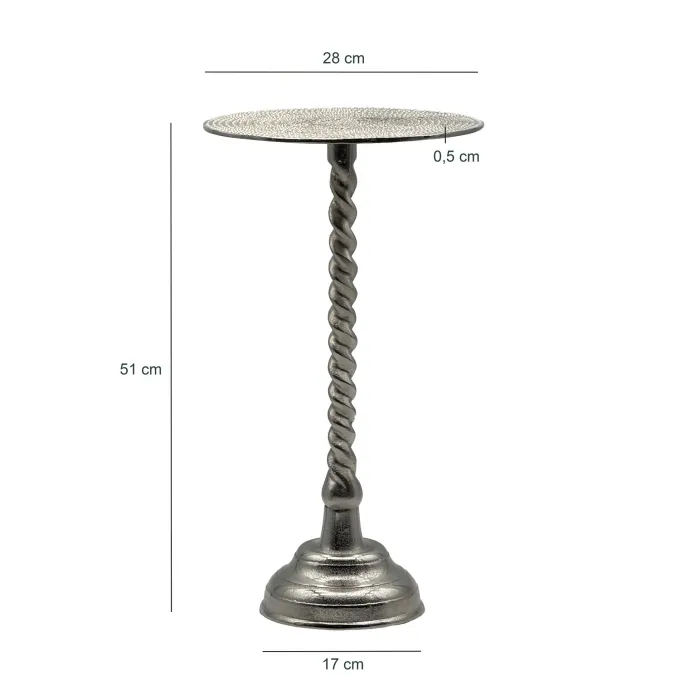 Beistelltisch Aluminium Anstelltisch Metall Wohnzimmertisch Dekotisch Couchtisch
