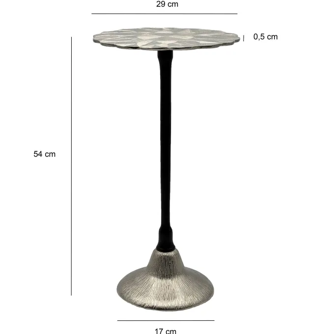 Beistelltisch Aluminium Anstelltisch Metall Wohnzimmertisch Dekotisch Couchtisch