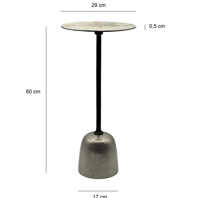 Beistelltisch Aluminium Anstelltisch Metall Wohnzimmertisch Dekotisch Couchtisch