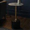 Beistelltisch Aluminium Anstelltisch Metall Wohnzimmertisch Dekotisch Couchtisch