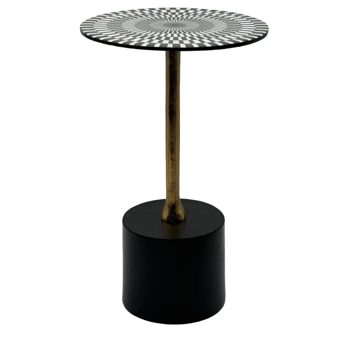 Beistelltisch Aluminium Anstelltisch Metall Wohnzimmertisch Dekotisch Couchtisch