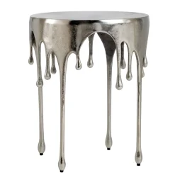Beistelltisch 43cm Alu Anstelltisch Tropfen Wohnzimmertisch Couchtisch Rund