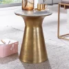 Beistelltisch FineBuy Echter Marmor Sofatisch Ø 35 cm Tisch Wohnzimmertisch Rund