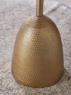 Beistelltisch FineBuy Sofatisch Metall Ø 33 cm Tisch Wohnzimmertisch Rund Gold