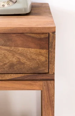 Beistelltisch PATAN Holz Massiv Telefontisch Konsole Anrichte Regal Schublade