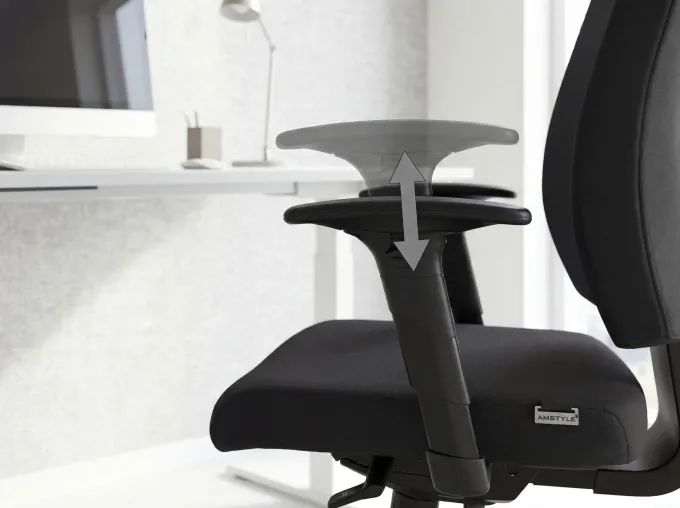 Bürostuhl DARIUS Schreibtischstuhl Stoffbezug Drehstuhl Drehsessel ergonomisch