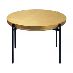Couchtisch 63cm Aluminium Sofatisch Alu Orientalisch Metall Beistelltisch Rund