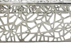 Couchtisch 60cm Aluminium Sofatisch Alu Wohnzimmertisch Metall Tisch Quadratisch