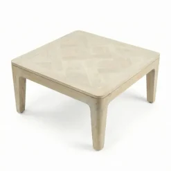 Couchtisch 60cm Massivholz white wash Sofatisch Wohnzimmertisch Beistelltisch