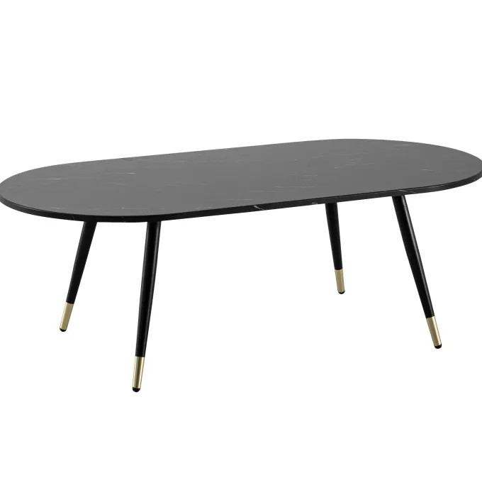 Couchtisch FineBuy Sofatisch Marmor Optik 120 cm Wohnzimmertisch Tisch Modern