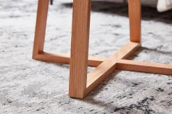 Couchtisch FineBuy Wohnzimmertisch Holz Glas Sofatisch Tisch Wohnzimmer Rund