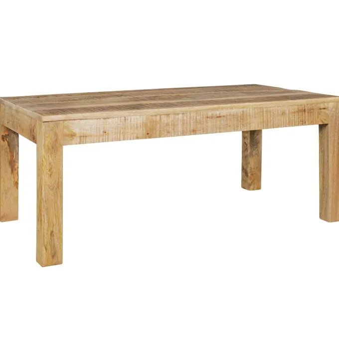 Couchtisch Mango Massivholz 110cm rechteckiger Wohnzimmertisch Landhausstil