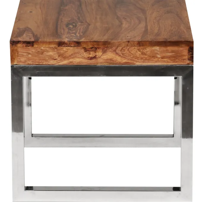 Couchtisch quadratisch 45cm Sheesham Massivholz Wohnzimmertisch Beistelltisch
