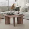 Couchtisch Sheesham Massivholz 60cm quadratisch Handgefertigter Wohnzimmertisch