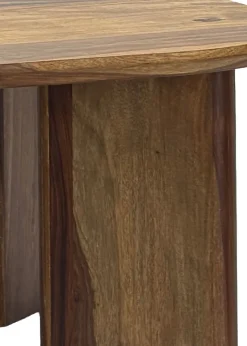 Couchtisch Sheesham Massivholz 60cm quadratisch Handgefertigter Wohnzimmertisch