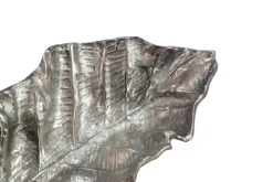Dekoschale Blatt Aluminium Schale 67cm Tischdeko Alu Metall Wohnaccessoire Lang