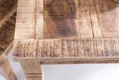 Esstisch quadratisch 80cm Massivholz Esszimmertisch rustikal Küchentisch massiv