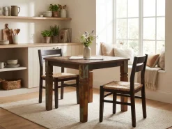 Esstisch quadratisch 80cm Massivholz Shabby Tisch Esszimmertisch Küchentisch