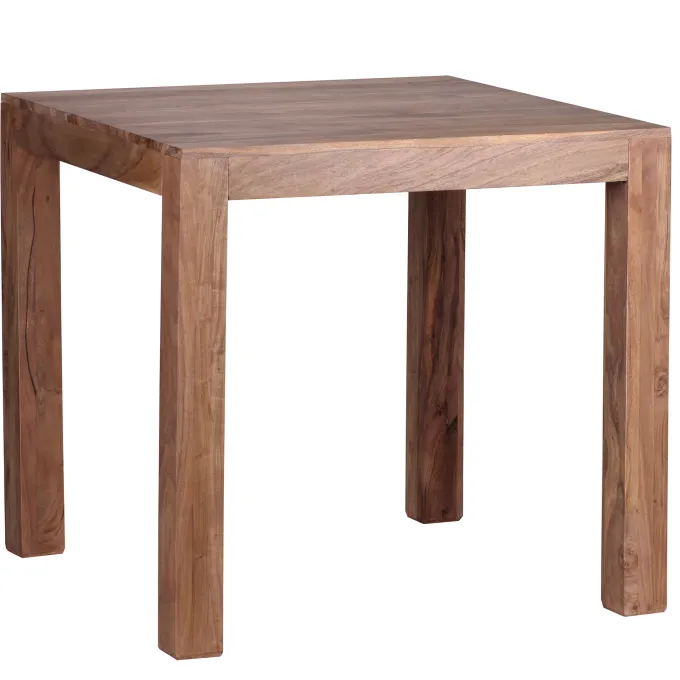 Esstisch quadratisch Massiv 80 x 80 cm Akazie Küchentisch Esszimmer Tisch