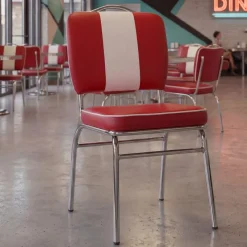 Esszimmerstuhl American Diner Stuhl 50er Jahre Retro Möbel Stuhl Bistro Essstuhl
