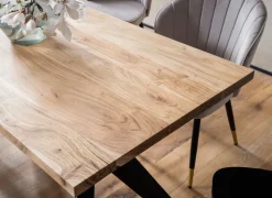 Esszimmertisch FineBuy Küchentisch Akazie Holz Massiv Esstisch Loft Groß Modern