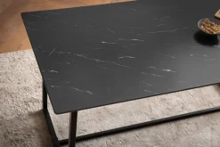 Esszimmertisch FineBuy Marmor Optik Schwarz Esstisch Küchentisch Tisch Esszimmer