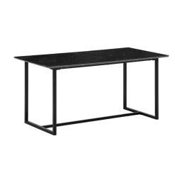 Esszimmertisch FineBuy Marmor Optik Schwarz Esstisch Küchentisch Tisch Esszimmer