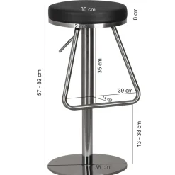 FineBuy Barhocker Edelstahl Design Barstuhl Tresenstuhl Modern Bistrohocker
