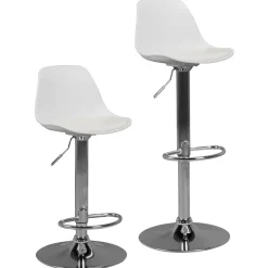 FineBuy Barhocker mit Lehne Sitzhocker Höhenverstellbar Barstuhl Hocker Modern