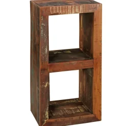 FineBuy Bücherregal KALKUTTA 45 x 35 x 90 cm Standregal Massiv Regal Cube