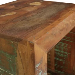 FineBuy Beistelltisch KALKUTTA 45 x 45 x 35 cm Wohnzimmertisch Cube Regal Tisch