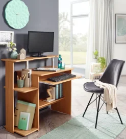 FineBuy Computertisch 94x90,5x48,5 cm Schreibtisch Modern mit Tastaturauszug