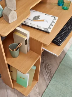 FineBuy Computertisch 94x90,5x48,5 cm Schreibtisch Modern mit Tastaturauszug