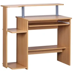 FineBuy Computertisch 94x90,5x48,5 cm Schreibtisch Modern mit Tastaturauszug