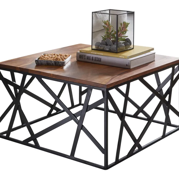 FineBuy Couchtisch Massiv Wohnzimmertisch Holz Sofatisch Tisch Beistelltisch