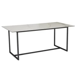 FineBuy Design Esstisch Keramik Glas 180 x 90 cm Keramiktisch Esszimmertisch