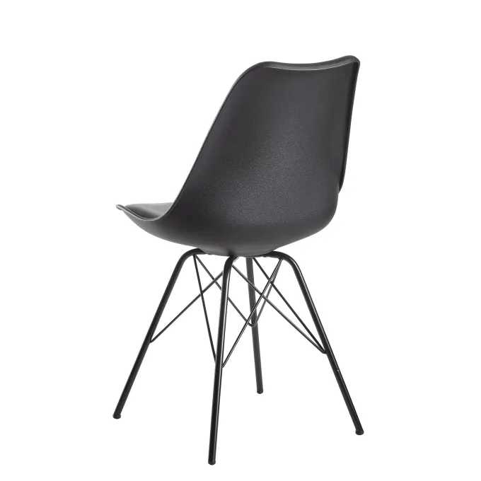 FineBuy 2er Set Esszimmerstuhl Küchenstuhl Kunstleder Design Polsterstuhl Stuhl