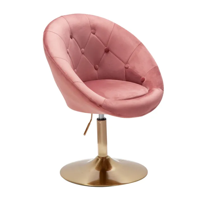 FineBuy Loungesessel Drehstuhl Clubsessel Samt Cocktailsessel Barsessel Sessel