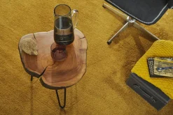 FineBuy Massivholz Sheesham Beistelltisch 35 x 35 cm Wohnzimmertisch Massiv
