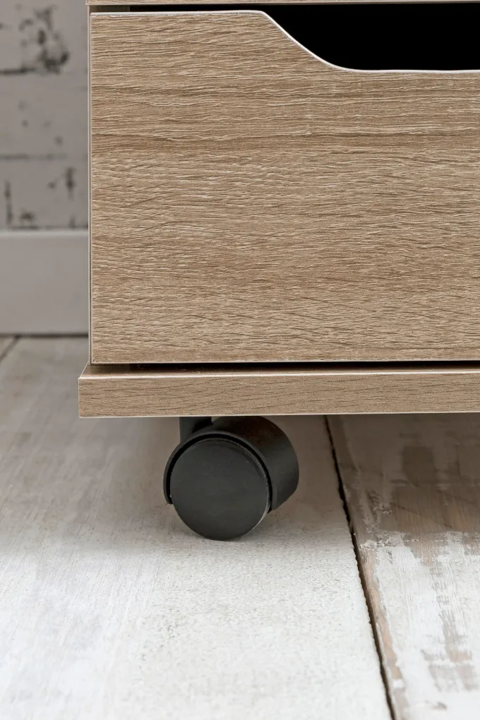 FineBuy Rollcontainer Schreibtischcontainer 40 x 60 x 40 cm Holz Büro