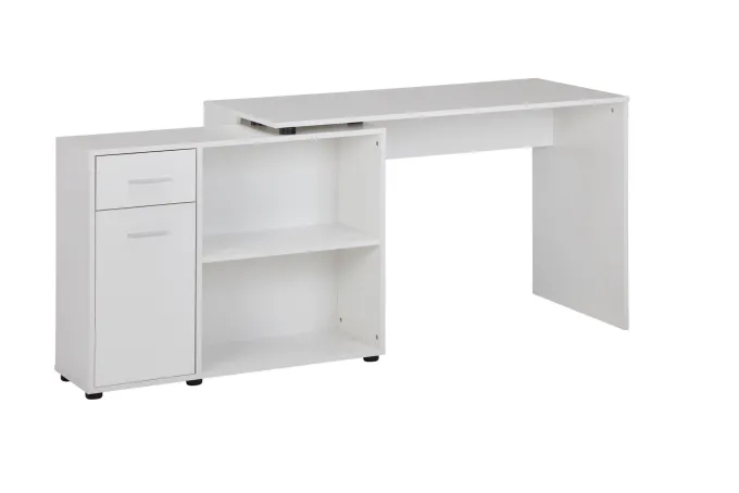 FineBuy Schreibtisch Computer Eckschreibtisch Bürotisch Regal Winkel PC Tisch
