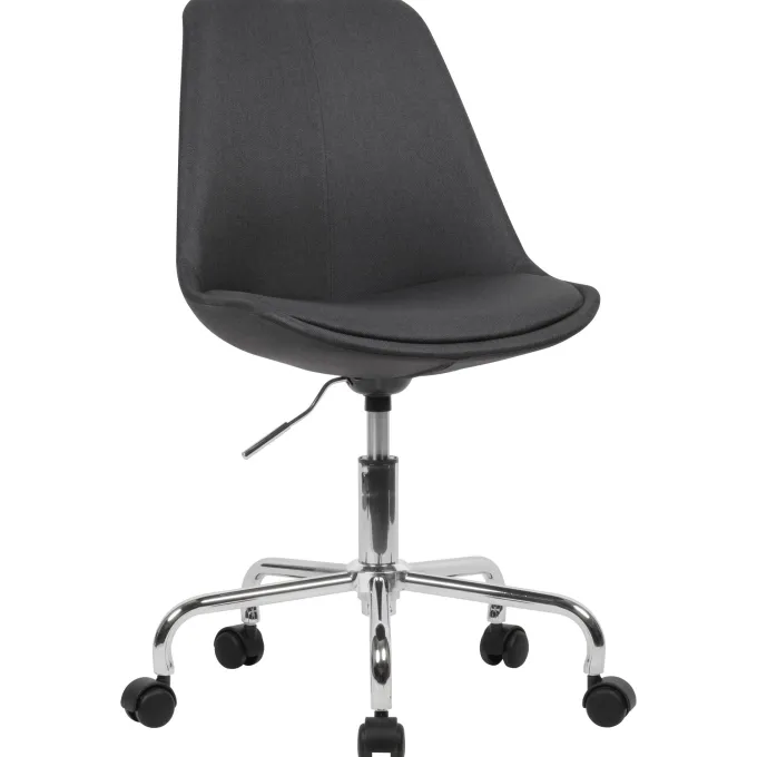 FineBuy Schreibtischstuhl Stoff Drehstuhl Stuhl mit Rollen 110 kg Schalenstuhl