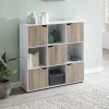 FineBuy Standregal MASSA Bücherregal mit 9 Fächern Sideboard Würfelregal Kommode