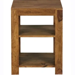 FineBuy Standregal 44 x 60 x 44 cm Sheesham Holz Beistelltisch Ablagetisch Regal