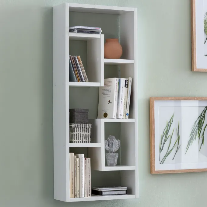 FineBuy Wandregal Hängeregal 36 x 90 x 13,5 cm Holz Wandboard Dekoregal Modern