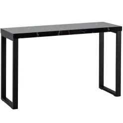 Konsolentisch FineBuy Anrichte 120cm Marmor Optik Flurtisch Schwarz Schreibtisch