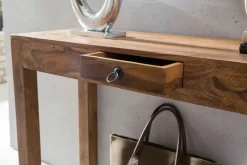 Konsolentisch Holz Massiv Wandtisch Konsole Anrichte 1 Schublade Schreibtisch